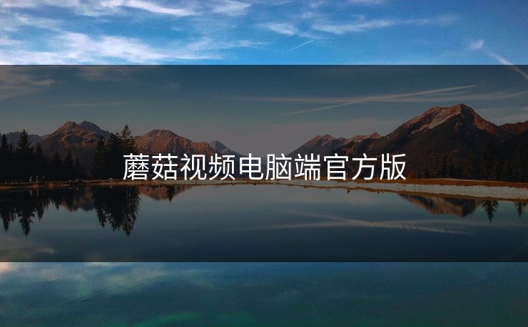 蘑菇视频电脑端官方版